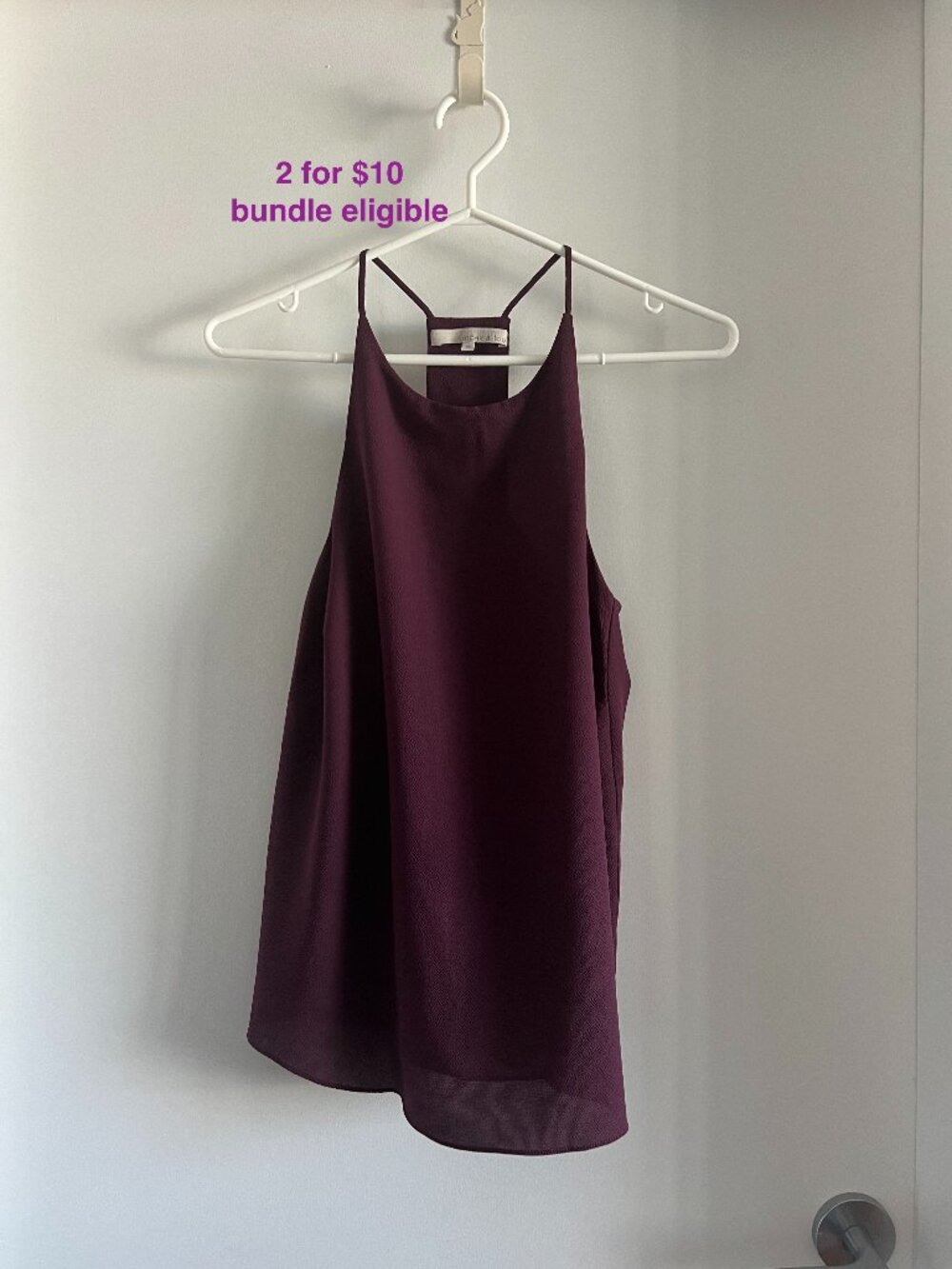 PLENTY Monk & Lou Dressy Magenta Tank Top Blouse